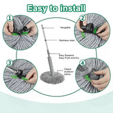 2 in 1 Dehydrated Floor Cleaning Mop Stick